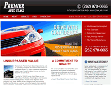 Tablet Screenshot of premierautoglassrepair.com